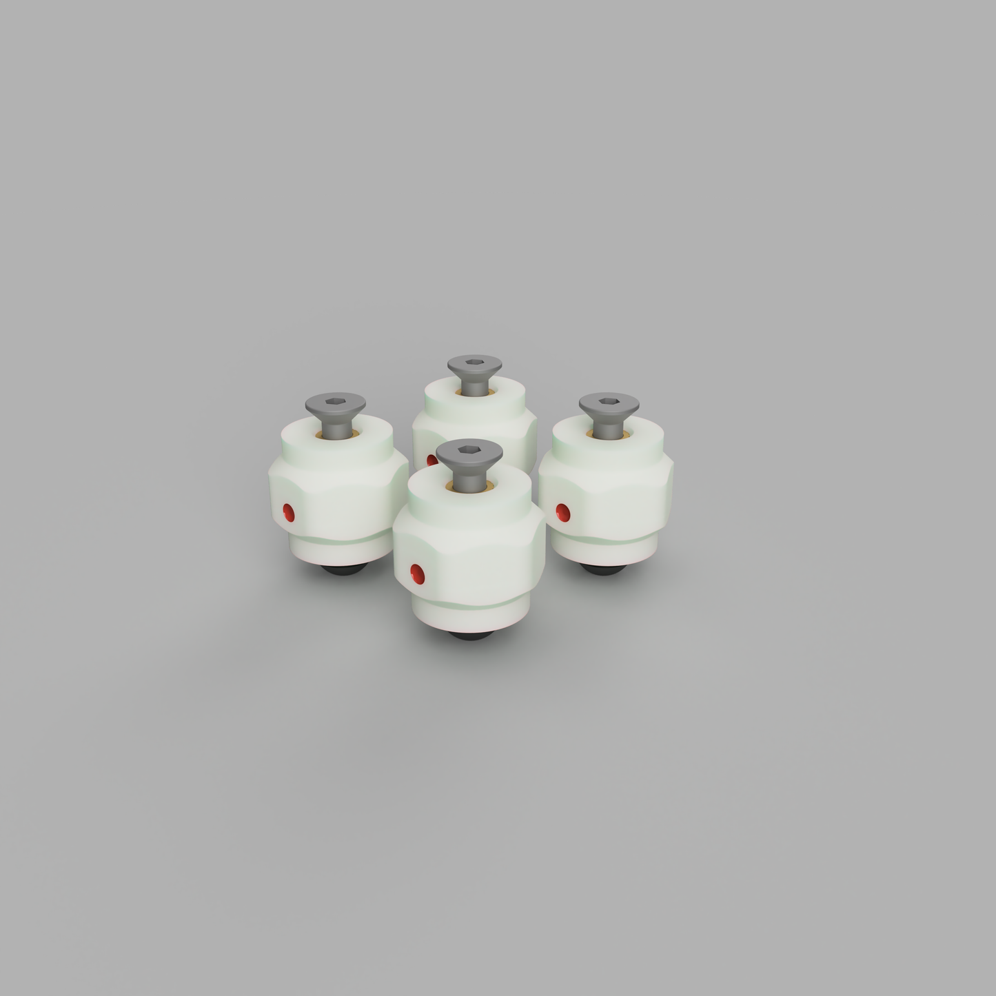 IDE RLX Standoffs - Spannungsfreie Montagestücke für 3D-Drucker-Bauplatten M4