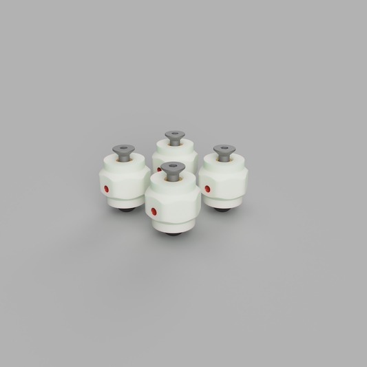 IDE RLX Standoffs - Stress-free mounting pieces for 3D printer build plates M4